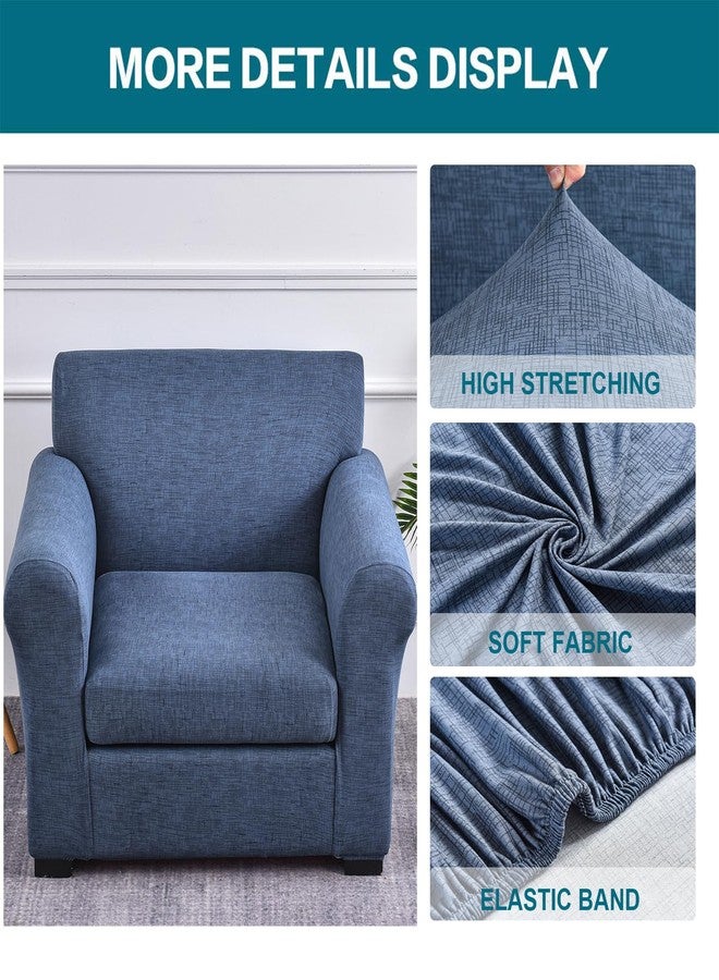 KRFOONN 2 Piece Chair Covers Printed Sofa Covers Couch Covers Washable Armchair Sofa Couch Slipcover Furniture Protector with Elastic Bottom for Living Room (Armchair, A1), Small - Image 4